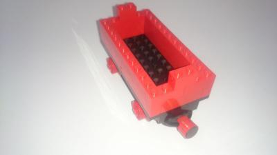 LEGO Eisenbahn Waggon mit roter Umrandung